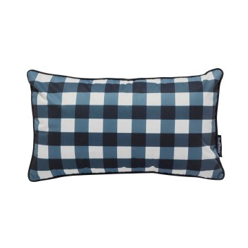 Basil Bangs | Outdoor Cushion | Gingham | Black Basil Bangs | Outdoor Cushion | Gingham | Black